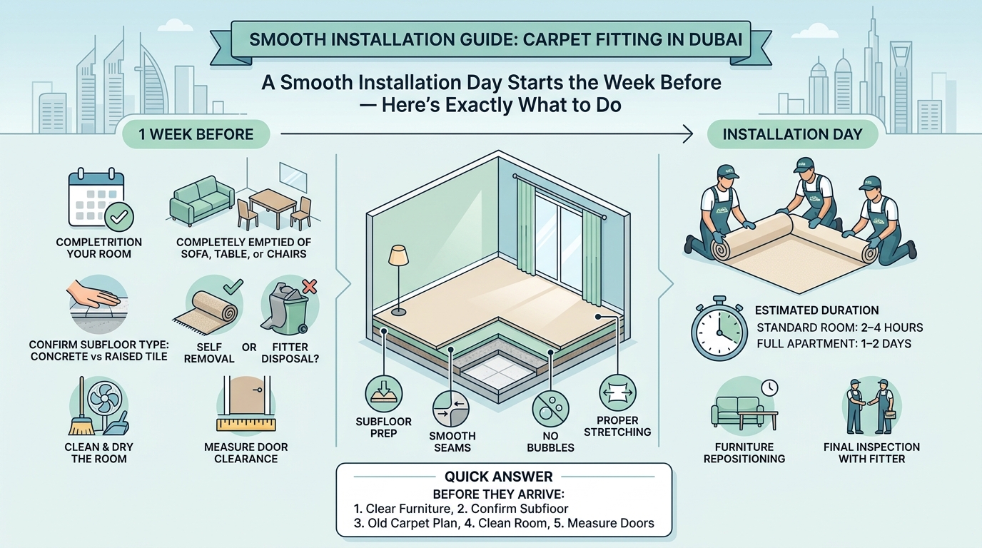 Dubai apartments have specific preparation requirements that differ from other markets — primarily