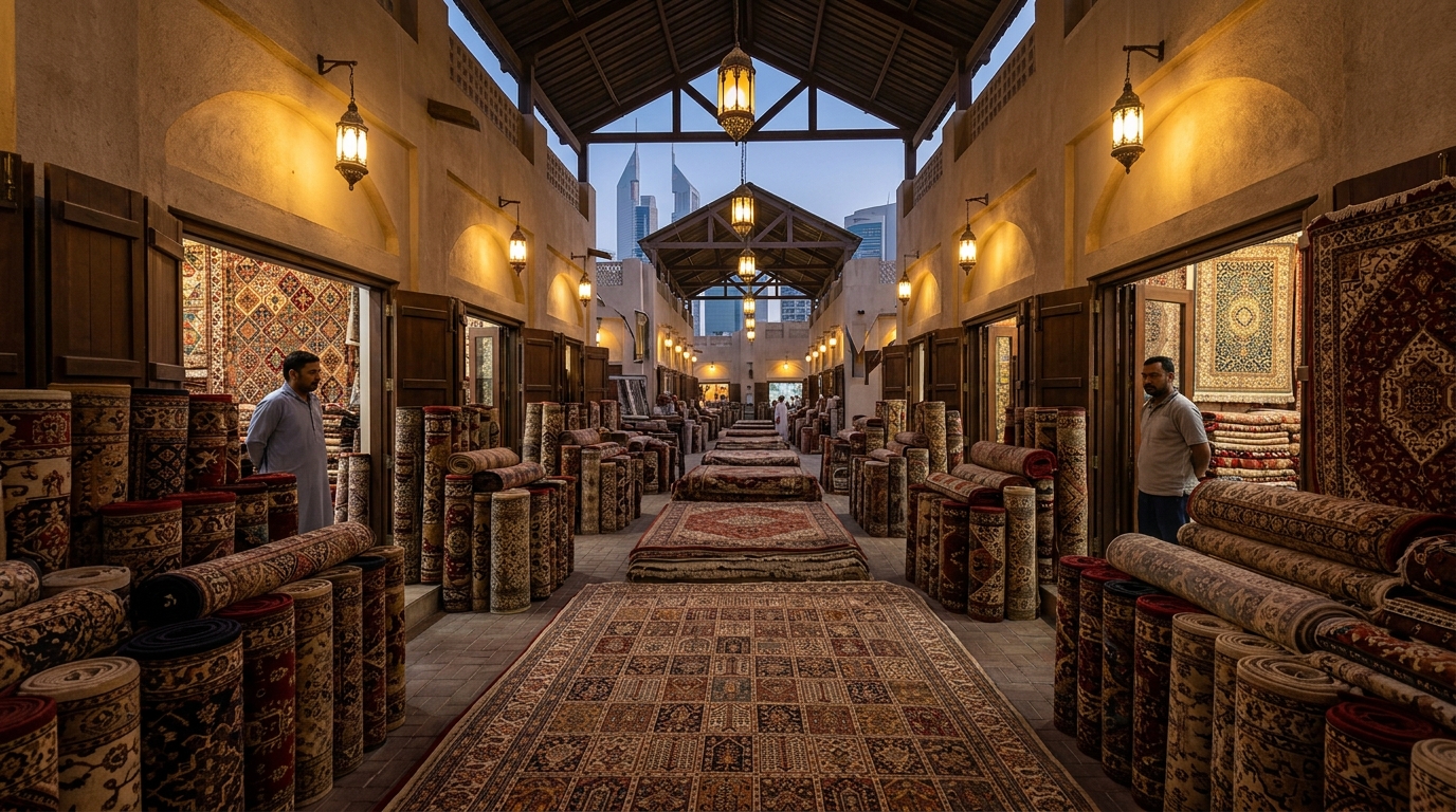 Persian carpet buying guide Dubai — authentic vs fake authentication tests