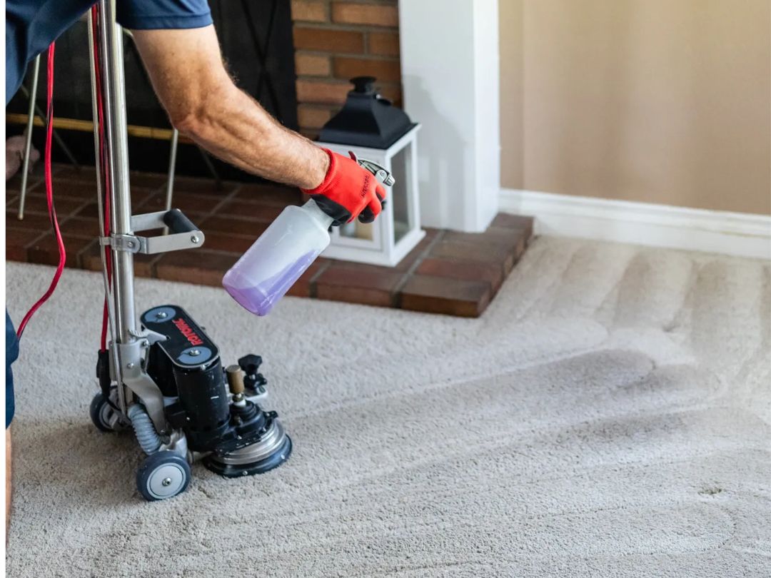 Professional carpet cleaning service in Dubai home