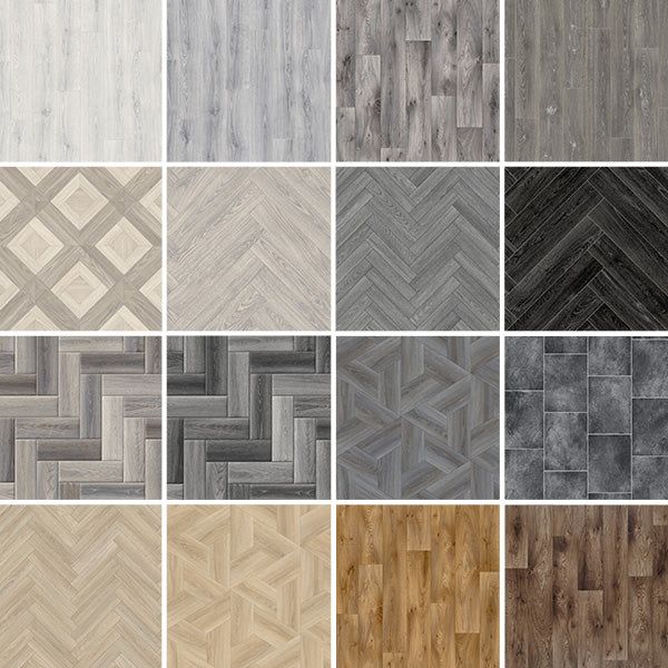 Cleaning modern luxury vinyl tile flooring