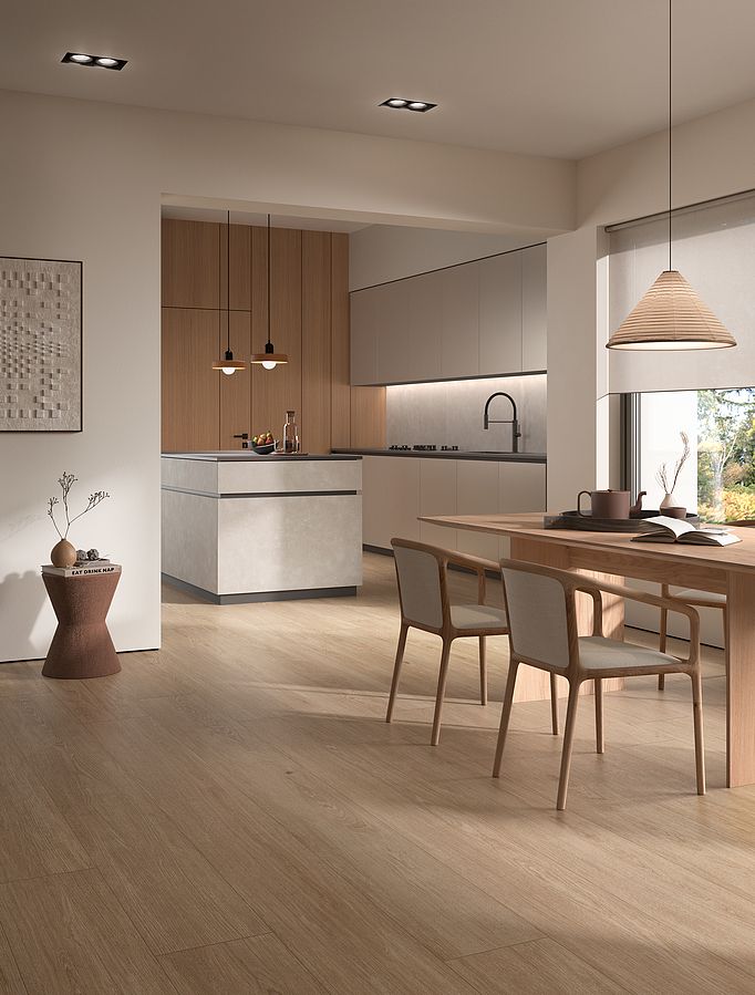 SPC Waterproof Flooring Dubai Kitchen 