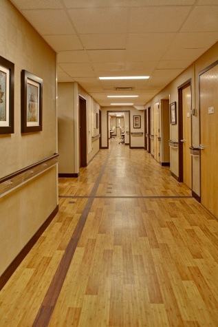 Vinyl flooring in Dubai medical clinic