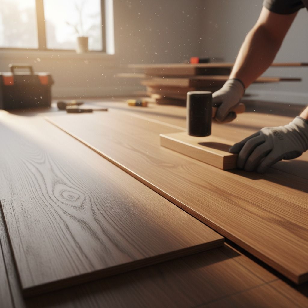 Testing different flooring materials for durability